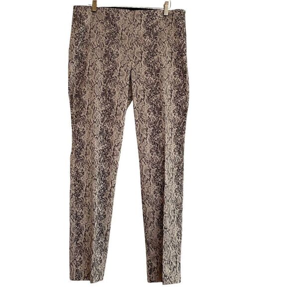 Chico’s Snakeskin Pants Leggings Gold + Gray - Picture 1 of 6